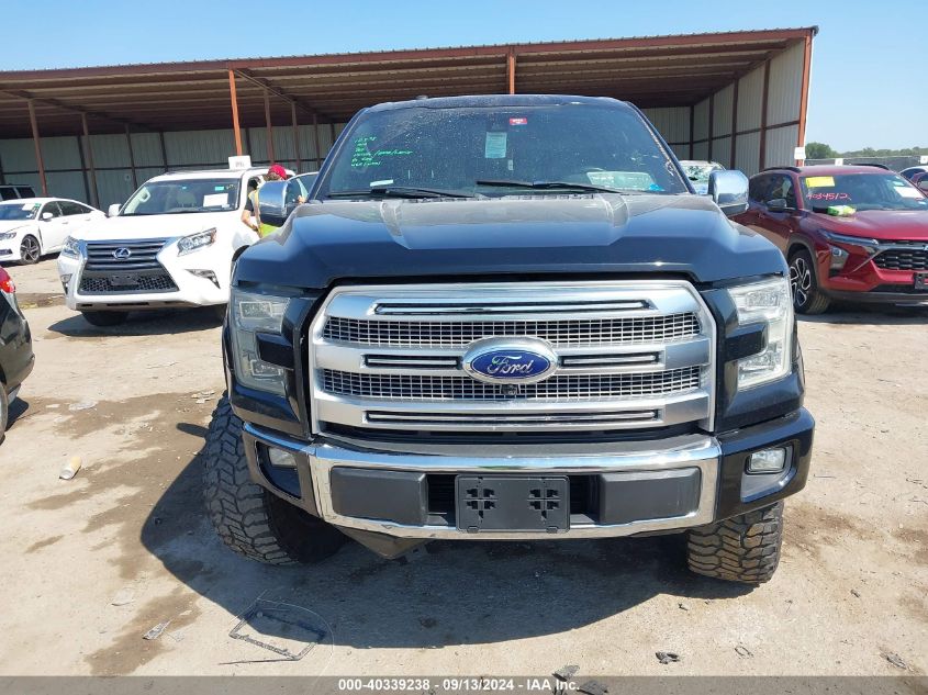 2017 Ford F150 Supercrew VIN: 1FTEW1CG5HFA41896 Lot: 40339238