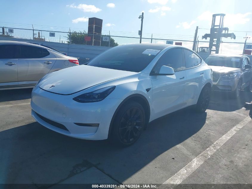 7SAYGDEE3NF515239 2022 TESLA MODEL Y - Image 2