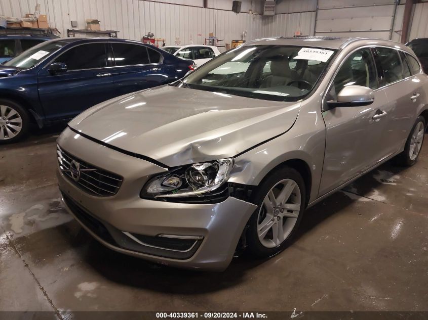 2015 Volvo V60 T5 Premier VIN: YV140MEK6F1231629 Lot: 40339361