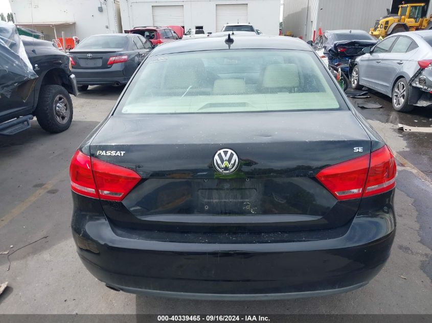 2012 Volkswagen Passat 2.5L Se VIN: 1VWBH7A39CC057476 Lot: 40339465