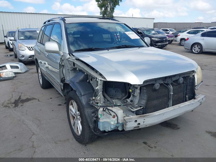 2006 Toyota Highlander Hybrid Hybrid VIN: JTEDW21AX60014236 Lot: 40339471