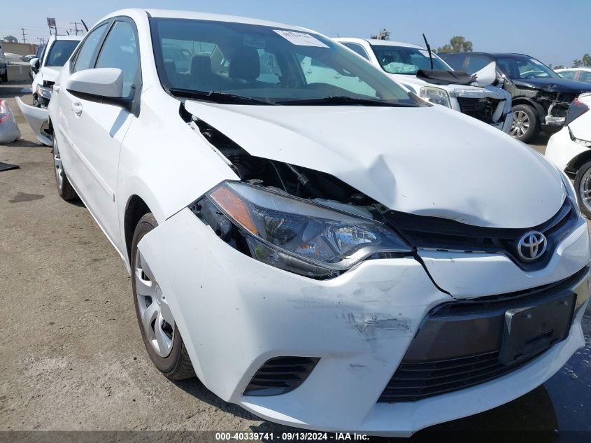 2016 Toyota Corolla L/Le/Le Pls/Prm/S/S Pls VIN: 2T1BURHE7GC543458 Lot: 40339741