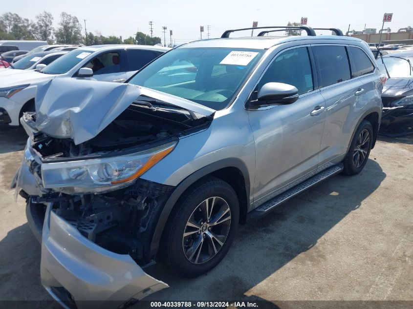 5TDKKRFH5GS160709 2016 TOYOTA HIGHLANDER - Image 2