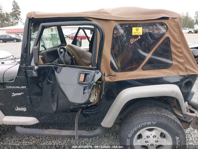 2002 Jeep Wrangler Sport VIN: 1J4FA49S22P717863 Lot: 40339879