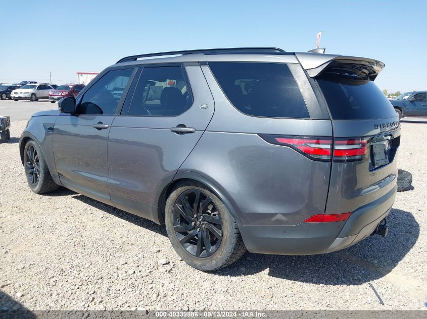 2017 Land Rover Discovery Hse VIN: SALRRBBV5HA036475 Lot: 40339886