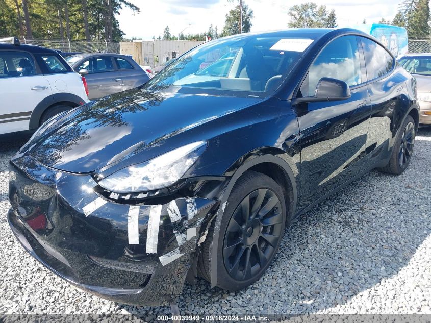 2023 Tesla Model Y Awd/Long Range Dual Motor All-Wheel Drive VIN: 7SAYGDEE0PA107541 Lot: 40339949