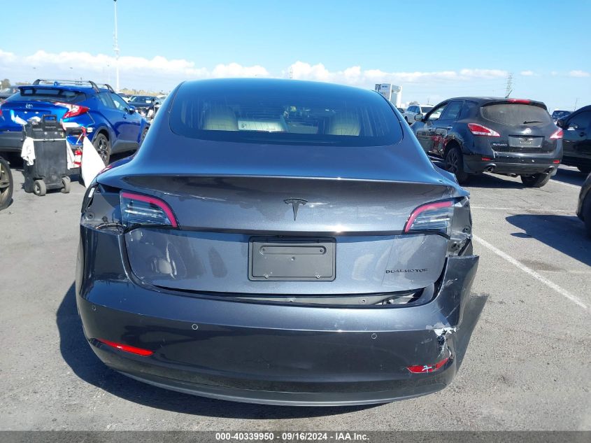 2020 Tesla Model 3 Long Range Dual Motor All-Wheel Drive VIN: 5YJ3E1EB5LF801835 Lot: 40339950