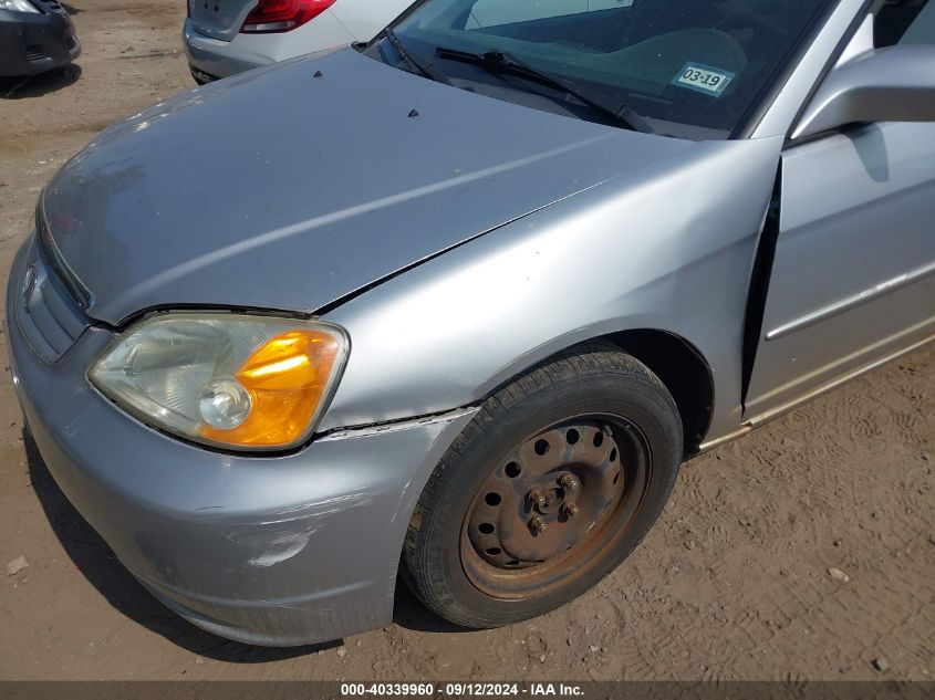 2003 Honda Civic Ex VIN: 2HGES25703H551502 Lot: 40339960