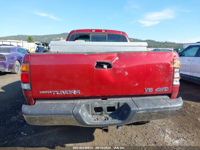 2000 Toyota Tundra Ltd V8 VIN: 5TBBT4814YS062667 Lot: 40339974