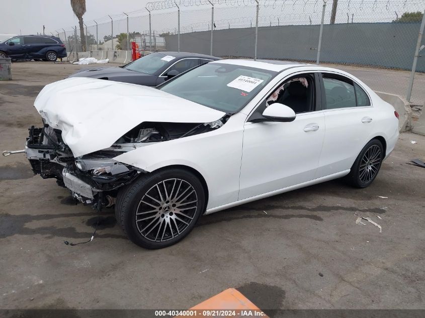 2023 MERCEDES-BENZ C 300 SEDAN VIN: W1KAF4GB7PR087831