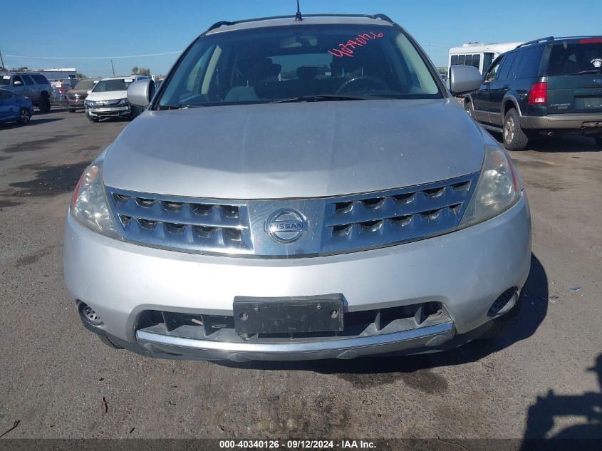 2006 Nissan Murano S VIN: JN8AZ08T66W420607 Lot: 40340126