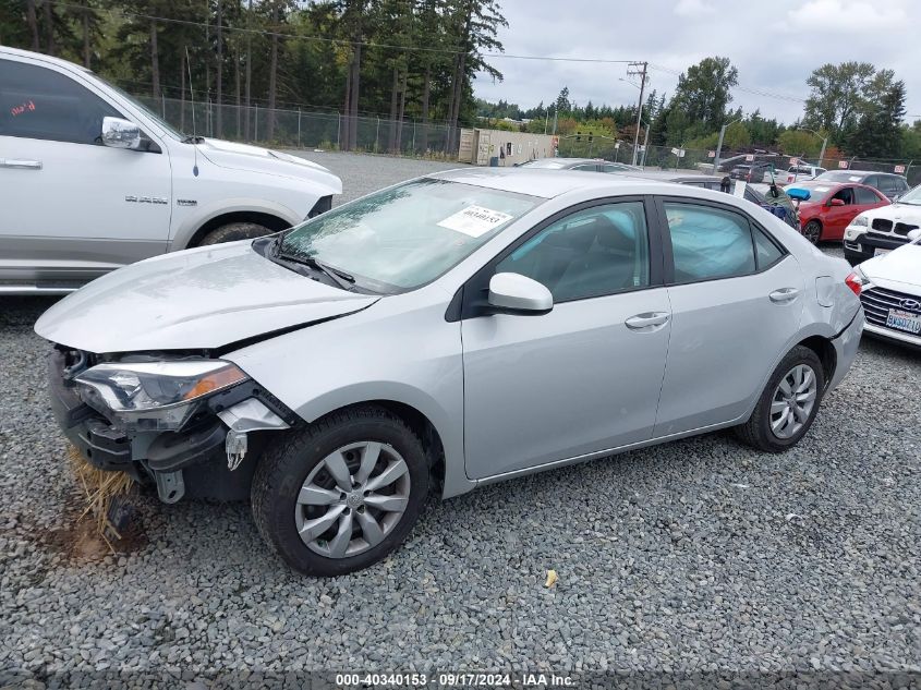 2016 Toyota Corolla Le VIN: 2T1BURHE1GC652532 Lot: 40340153