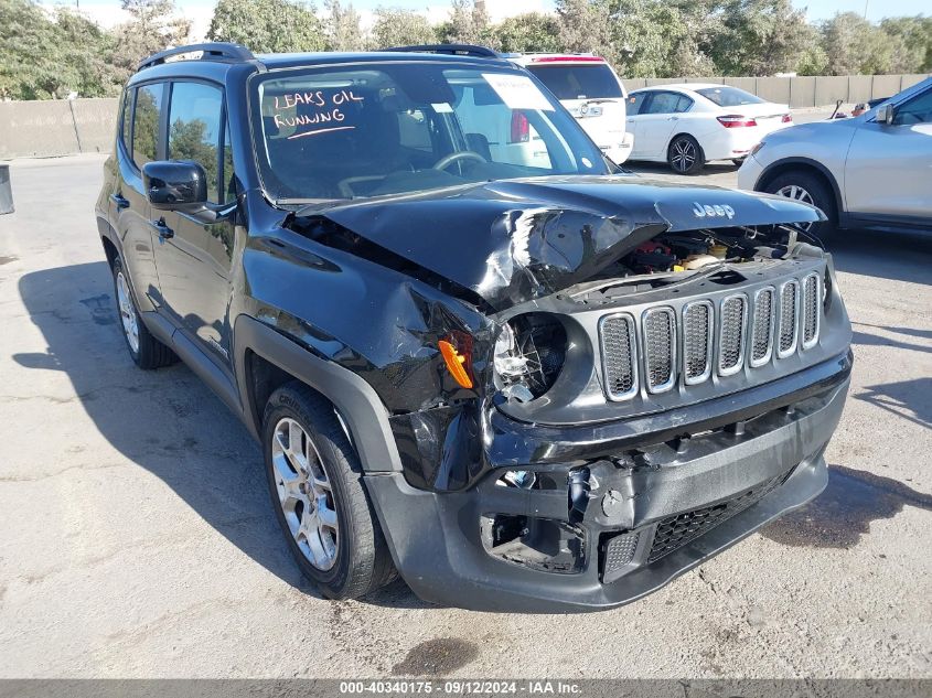 2018 Jeep Renegade Latitude Fwd VIN: ZACCJABB2JPH29241 Lot: 40340175