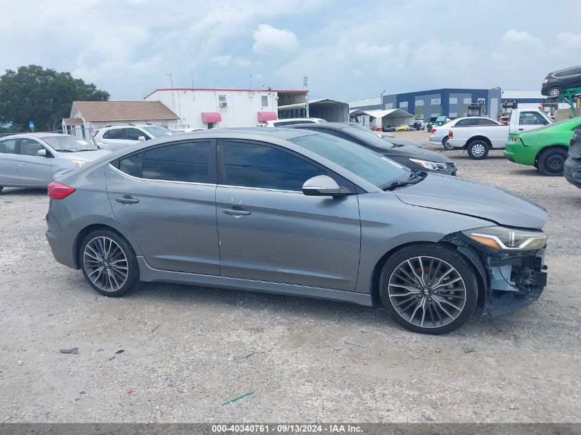 2018 Hyundai Elantra Sport VIN: KMHD04LB2JU576734 Lot: 40340761