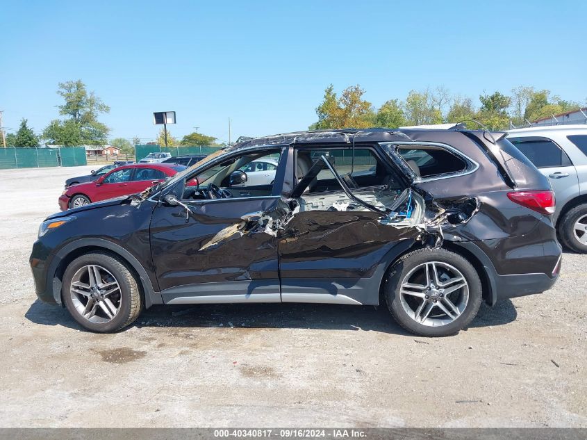 2017 Hyundai Santa Fe Limited Ultimate VIN: KM8SRDHF6HU176159 Lot: 40340817