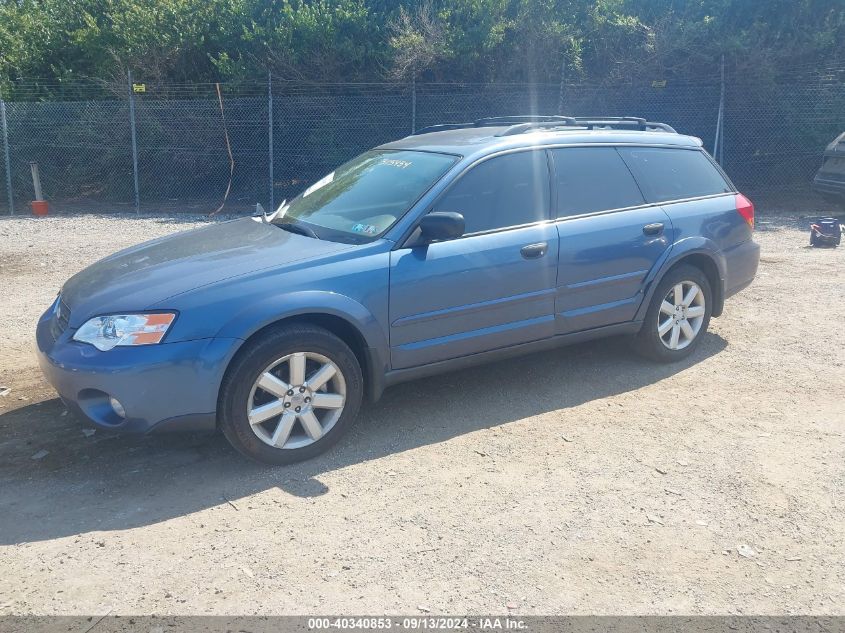 2006 Subaru Outback 2.5I VIN: 4S4BP61C167315434 Lot: 40340853