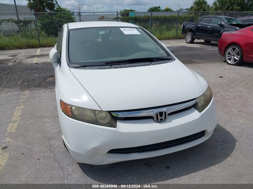 2007 Honda Civic Lx VIN: 1HGFA16527L133739 Lot: 40340996