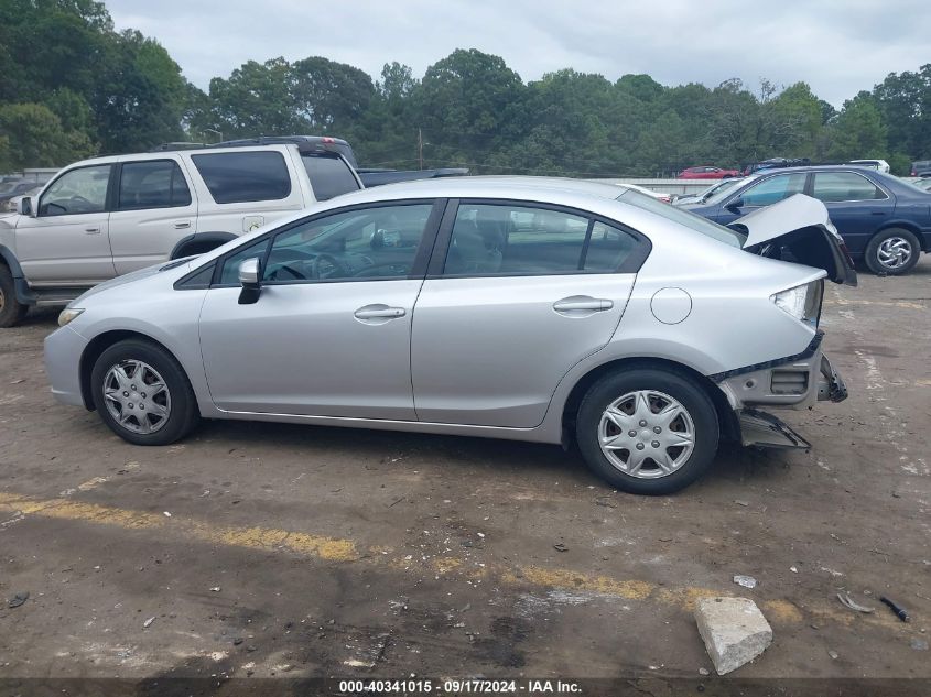 2014 Honda Civic Lx VIN: 19XFB2F5XEE044105 Lot: 40341015