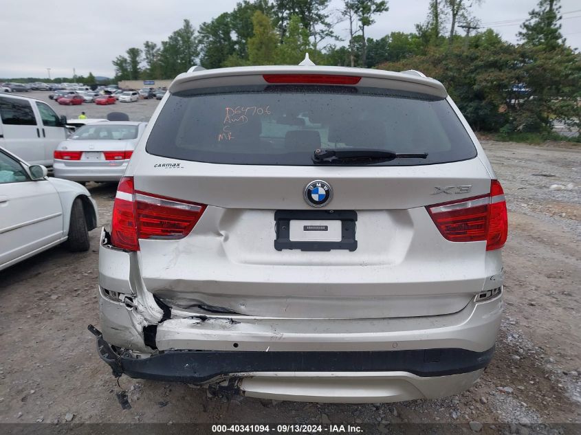 2016 BMW X3 xDrive28I VIN: 5UXWX9C59G0D64706 Lot: 40341094