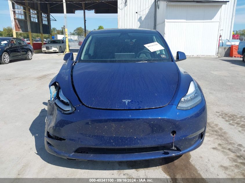 2021 Tesla Model Y Long Range Dual Motor All-Wheel Drive VIN: 5YJYGAEEXMF259692 Lot: 40341100