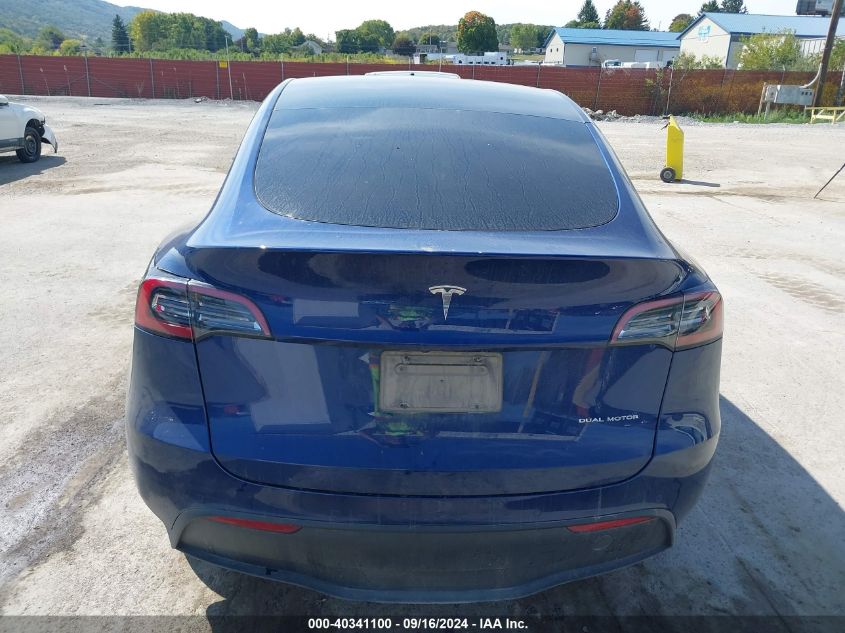 2021 Tesla Model Y Long Range Dual Motor All-Wheel Drive VIN: 5YJYGAEEXMF259692 Lot: 40341100