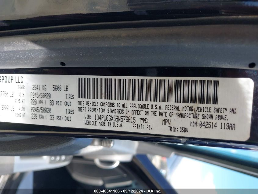 1D4PU6GX5BW576615 2011 Dodge Nitro Detonator