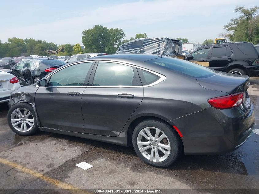 2015 Chrysler 200 Limited VIN: 1C3CCCABXFN676848 Lot: 40341301