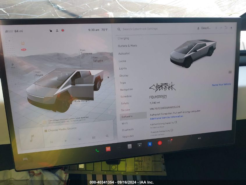 2024 Tesla Cybertruck VIN: 7G2CEHED6RA005124 Lot: 40341354