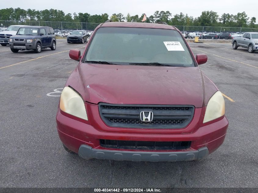 2005 Honda Pilot Ex VIN: 5FNYF18465B056774 Lot: 40341442