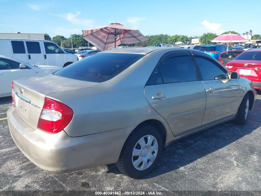 2002 Toyota Camry Le VIN: 4T1BE32K72U534551 Lot: 40341462