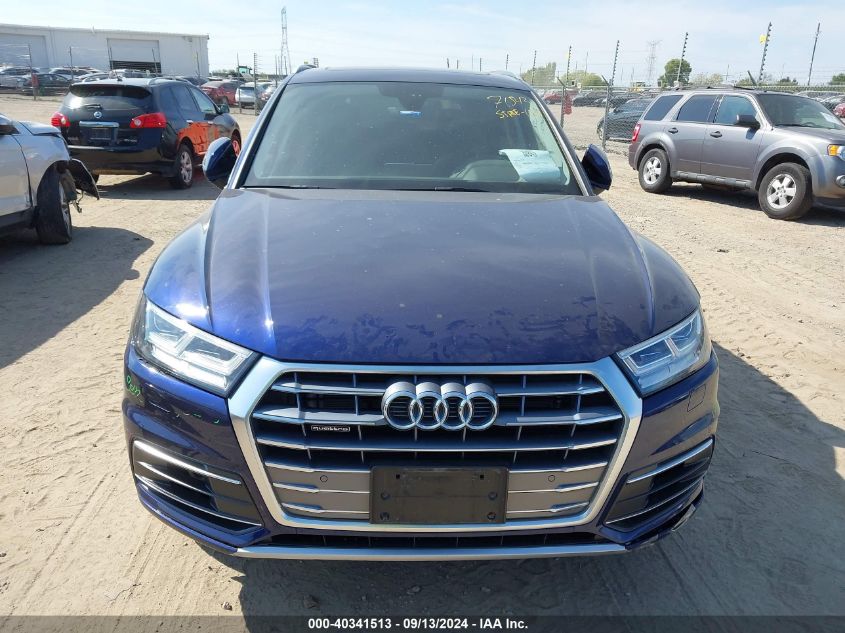 2018 Audi Q5 2.0T Premium/2.0T Tech Premium VIN: WA1BNAFY5J2016207 Lot: 40341513