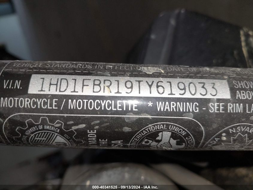 1996 Harley-Davidson Flhri VIN: 1HD1FBR19TY619033 Lot: 40341525