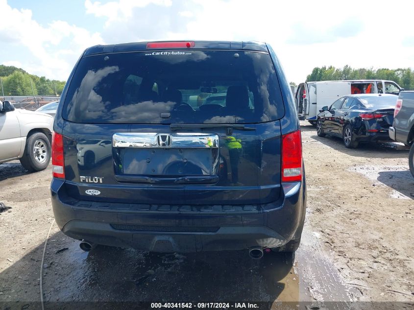 2012 Honda Pilot Ex-L VIN: 5FNYF3H54CB023516 Lot: 40341542