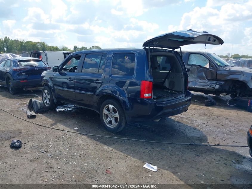 2012 Honda Pilot Ex-L VIN: 5FNYF3H54CB023516 Lot: 40341542