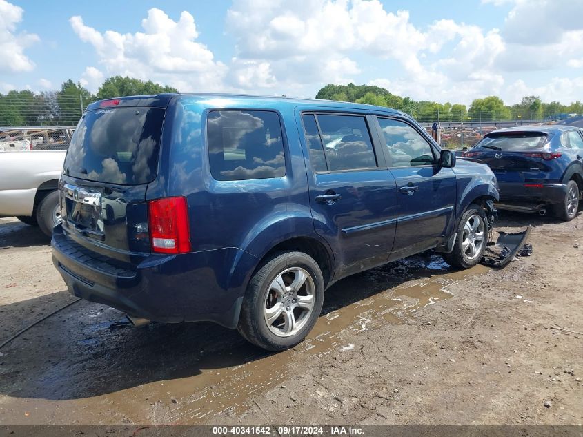 2012 Honda Pilot Ex-L VIN: 5FNYF3H54CB023516 Lot: 40341542