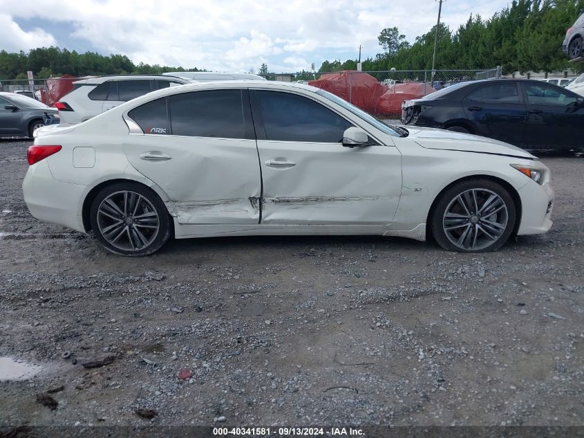 2014 Infiniti Q50 Premium/Sport VIN: JN1BV7AP7EM689942 Lot: 40341581