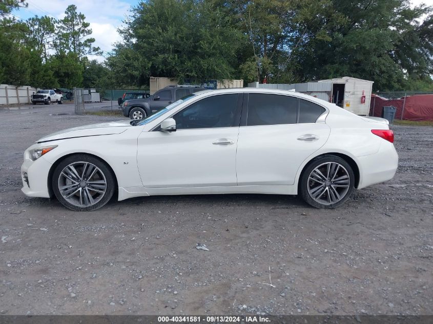 2014 Infiniti Q50 Premium/Sport VIN: JN1BV7AP7EM689942 Lot: 40341581