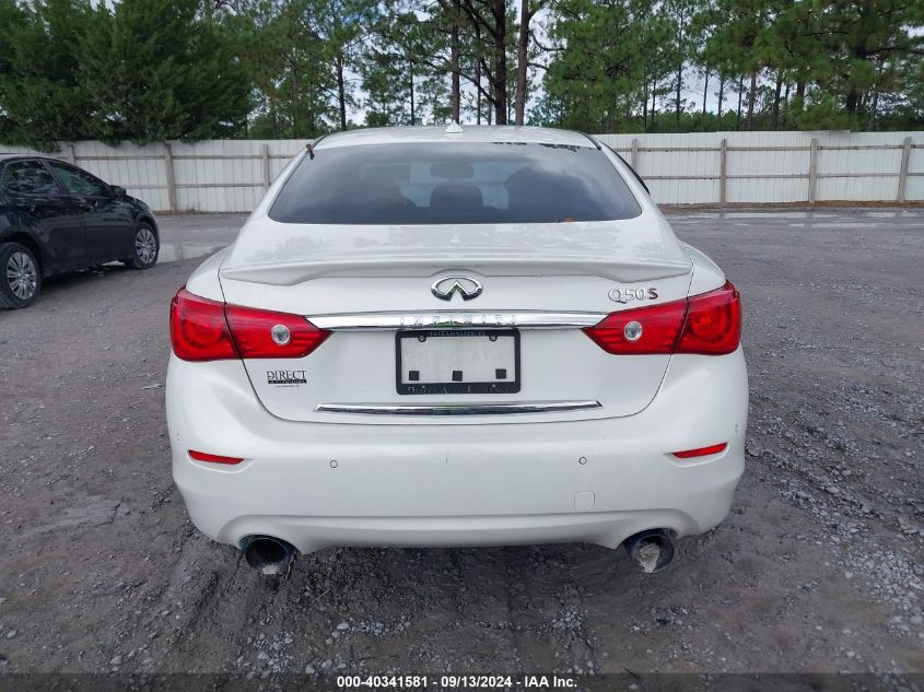 2014 Infiniti Q50 Premium/Sport VIN: JN1BV7AP7EM689942 Lot: 40341581