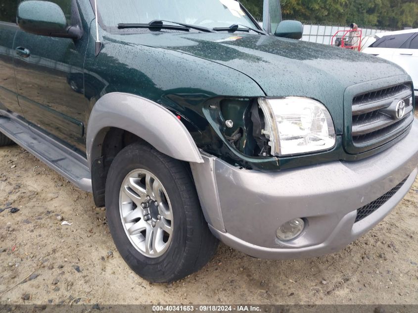 2002 Toyota Sequoia Sr5 V8 VIN: 5TDBT44A22S080119 Lot: 40341653