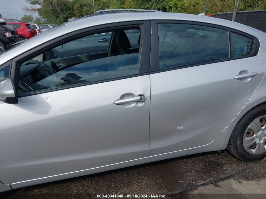 2017 Kia Forte Lx VIN: 3KPFL4A73HE058112 Lot: 40341840