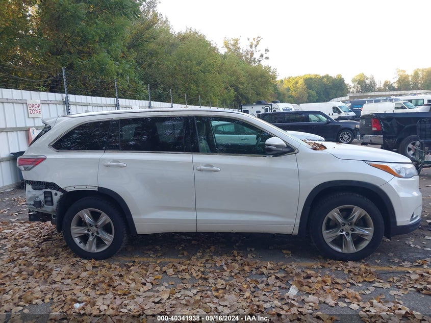 2015 TOYOTA HIGHLANDER LIMITED V6 - 5TDDKRFH6FS169023