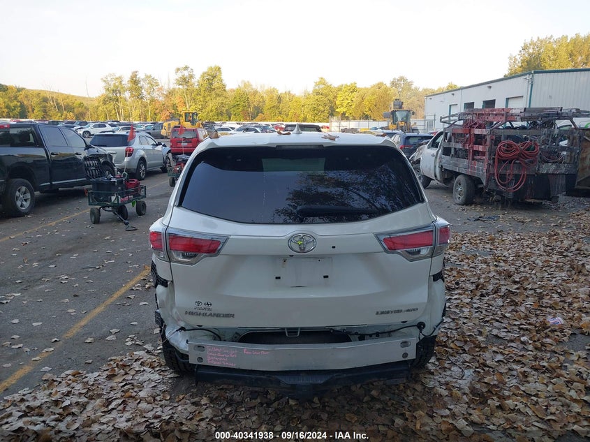 2015 TOYOTA HIGHLANDER LIMITED V6 - 5TDDKRFH6FS169023
