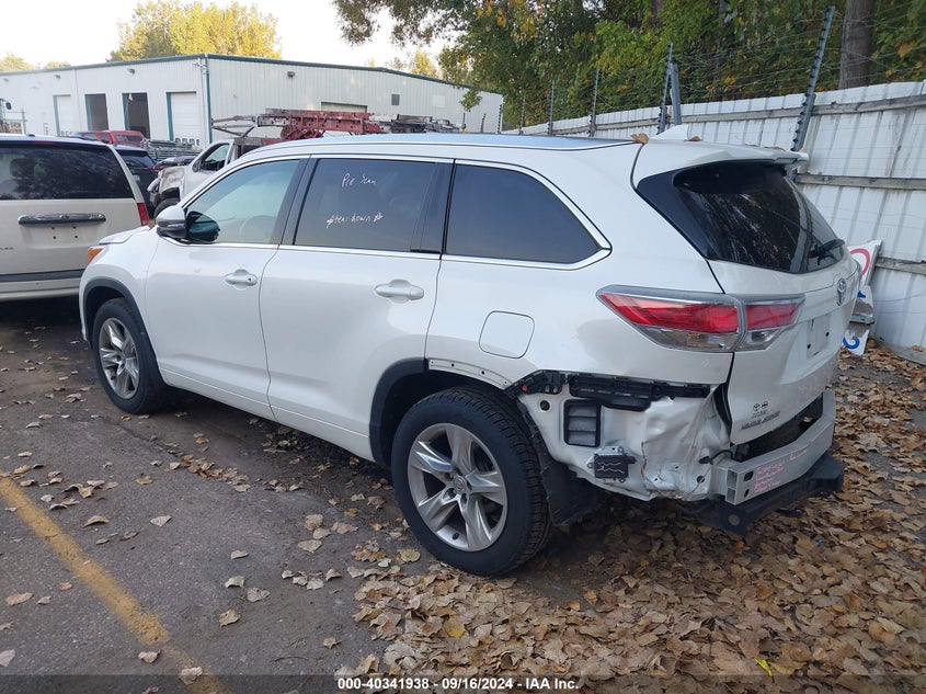2015 TOYOTA HIGHLANDER LIMITED V6 - 5TDDKRFH6FS169023