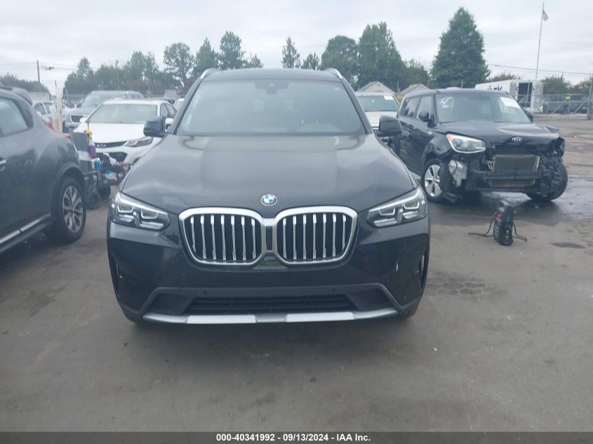 2022 BMW X3 Sdrive30I VIN: 5UX43DP04N9L75090 Lot: 40341992