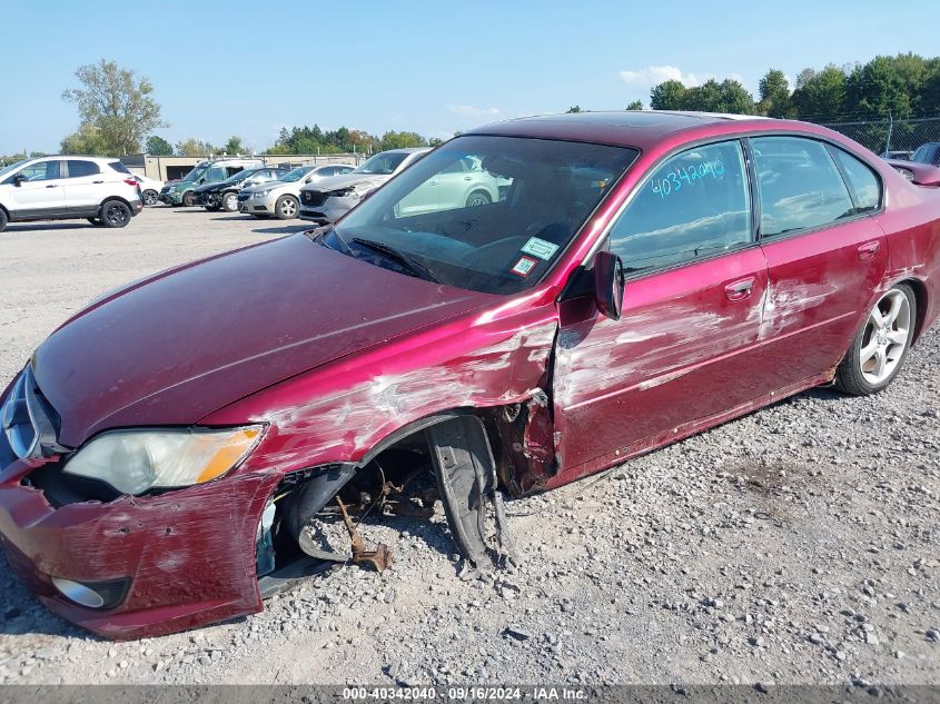 2009 Subaru Legacy 2.5I Limited VIN: 4S3BL626497222162 Lot: 40342040