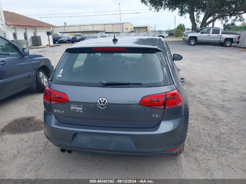 2016 Volkswagen Golf Tsi S VIN: 3VW217AU7GM038880 Lot: 40342162