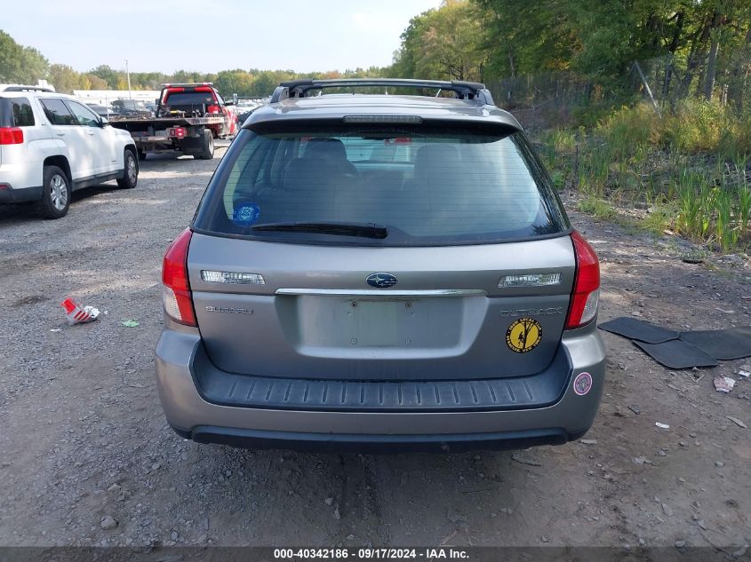 2008 Subaru Outback 2.5I Limited/2.5I Limited L.l. Bean Edition VIN: 4S4BP62CX87365623 Lot: 40342186