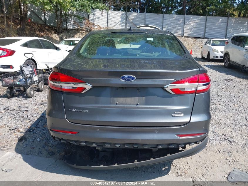 2020 Ford Fusion Hybrid Se VIN: 3FA6P0LU3LR106134 Lot: 40342197