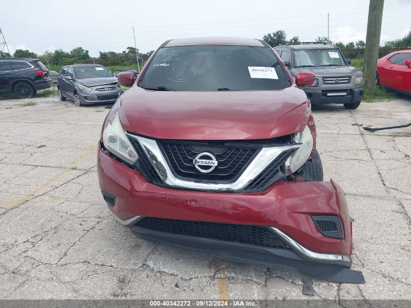 2016 Nissan Murano Platinum/S/Sl/Sv VIN: 5N1AZ2MG7GN110002 Lot: 40342272