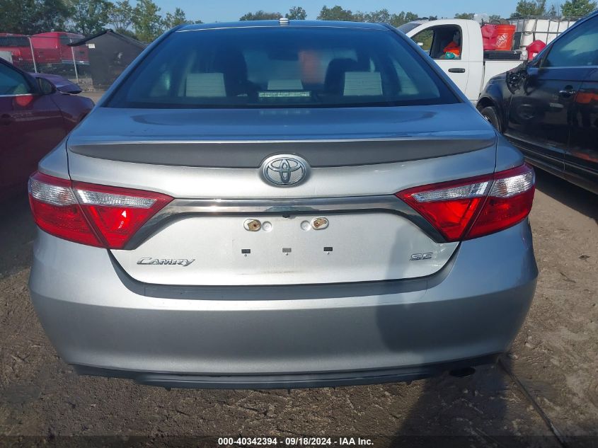 2015 Toyota Camry Se VIN: 4T1BF1FKXFU100058 Lot: 40342394